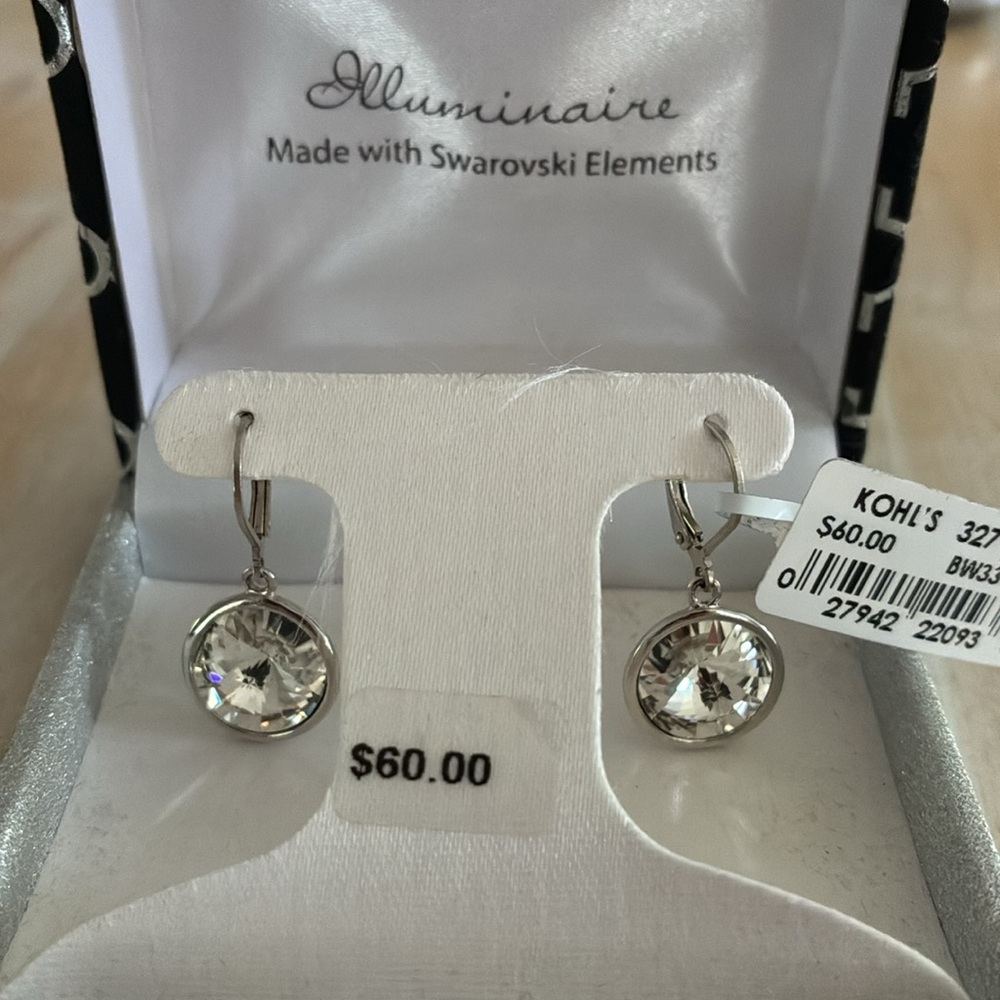 NWT Earring Illuminaire with Swarovski Elements